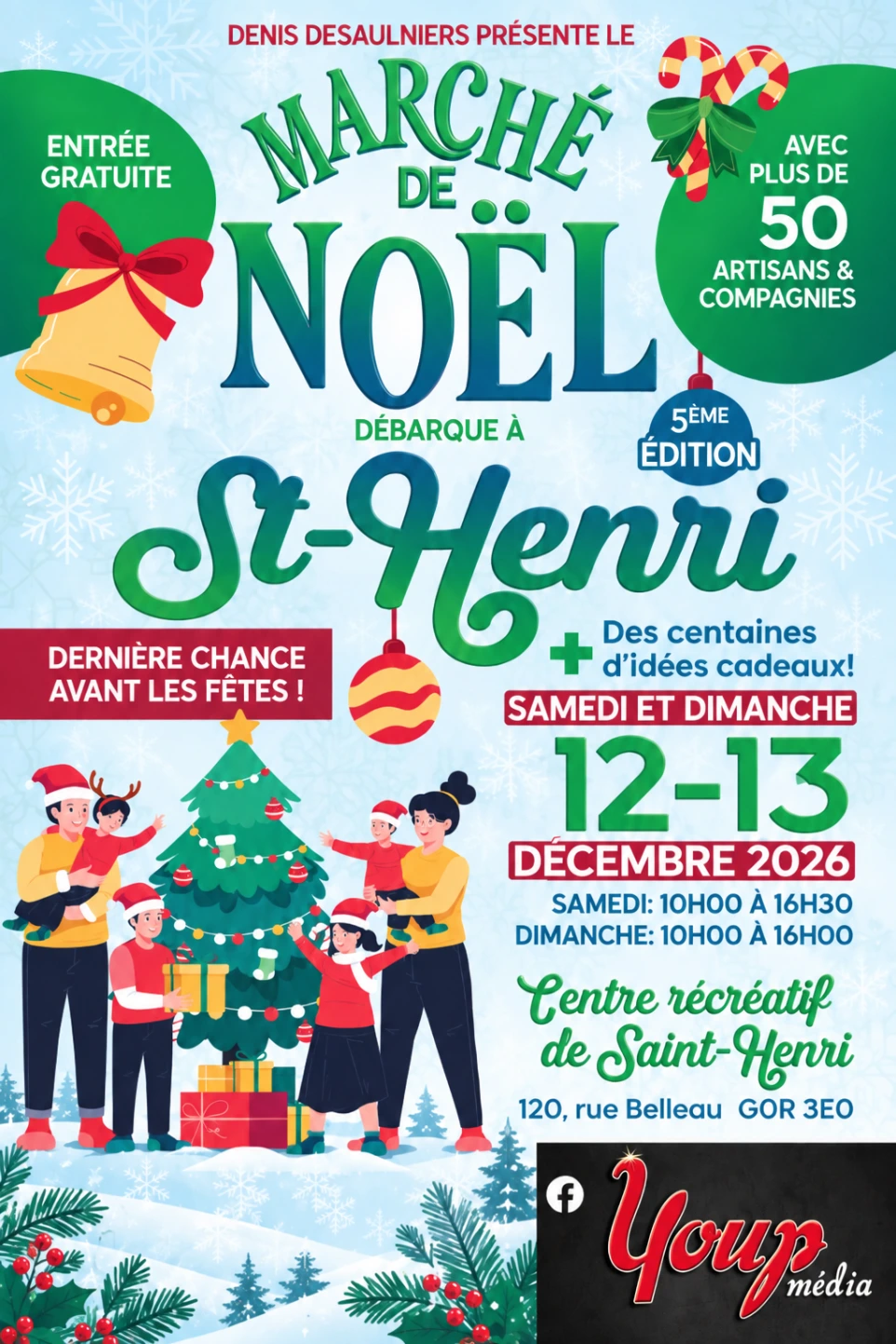 Marché de Noël à Saint-Henri de Lévis – Création Opale et Agate