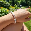 Bracelet en Pierre précieuse véritable ~ Apaisement ~ Cadeau pour elle (6 po (très petit), Turquoise) (Modifier avec l'IA).webp