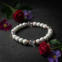 Bracelet en Pierre précieuse véritable ~ Apaisement ~ Cadeau pour elle (6 po (très petit), Turquoise) (Modifier avec l'IA) (1).webp