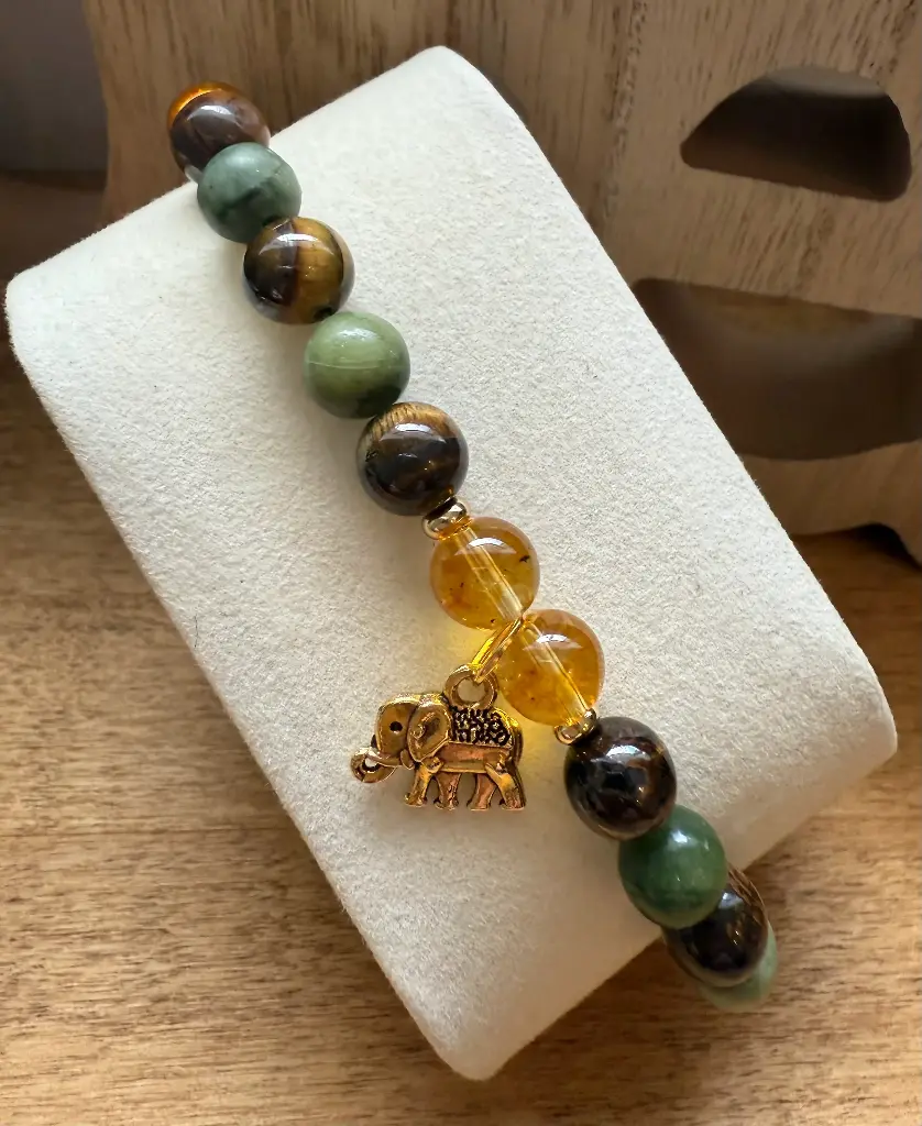 Genuine Natural Gemstone Bracelet ~ Luck and Success ~