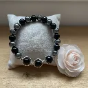 Bracelet extensible en Pierres semi-précieuses naturelles ~ Ancrage et Protection ~