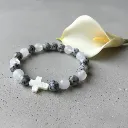 Bracelet en Pierre précieuse véritable ~ Divinité ~ Multi-cristaux naturelles