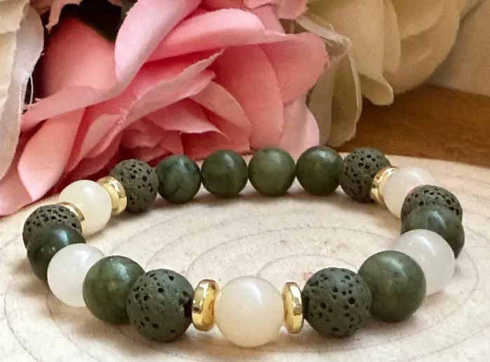 Genuine natural gemstones bracelet ~ Luck ~