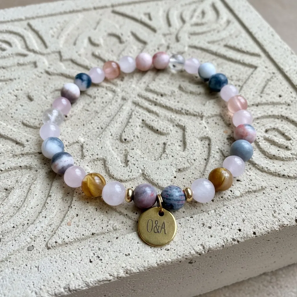 Bracelet de Pierres Semi Précieuses ~ Apaisement ~ (6 po (très petit), Jaspe)
