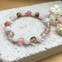 8mm Semi-Precious Stone Bracelet ~ Love ~
