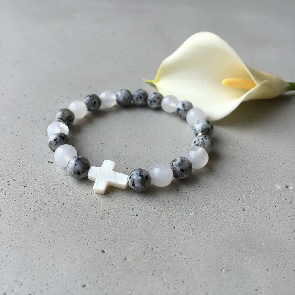 Genuine Gemstone Bracelet ~ Divinity ~ Natural Multi-Crystals (6 po (très petit))