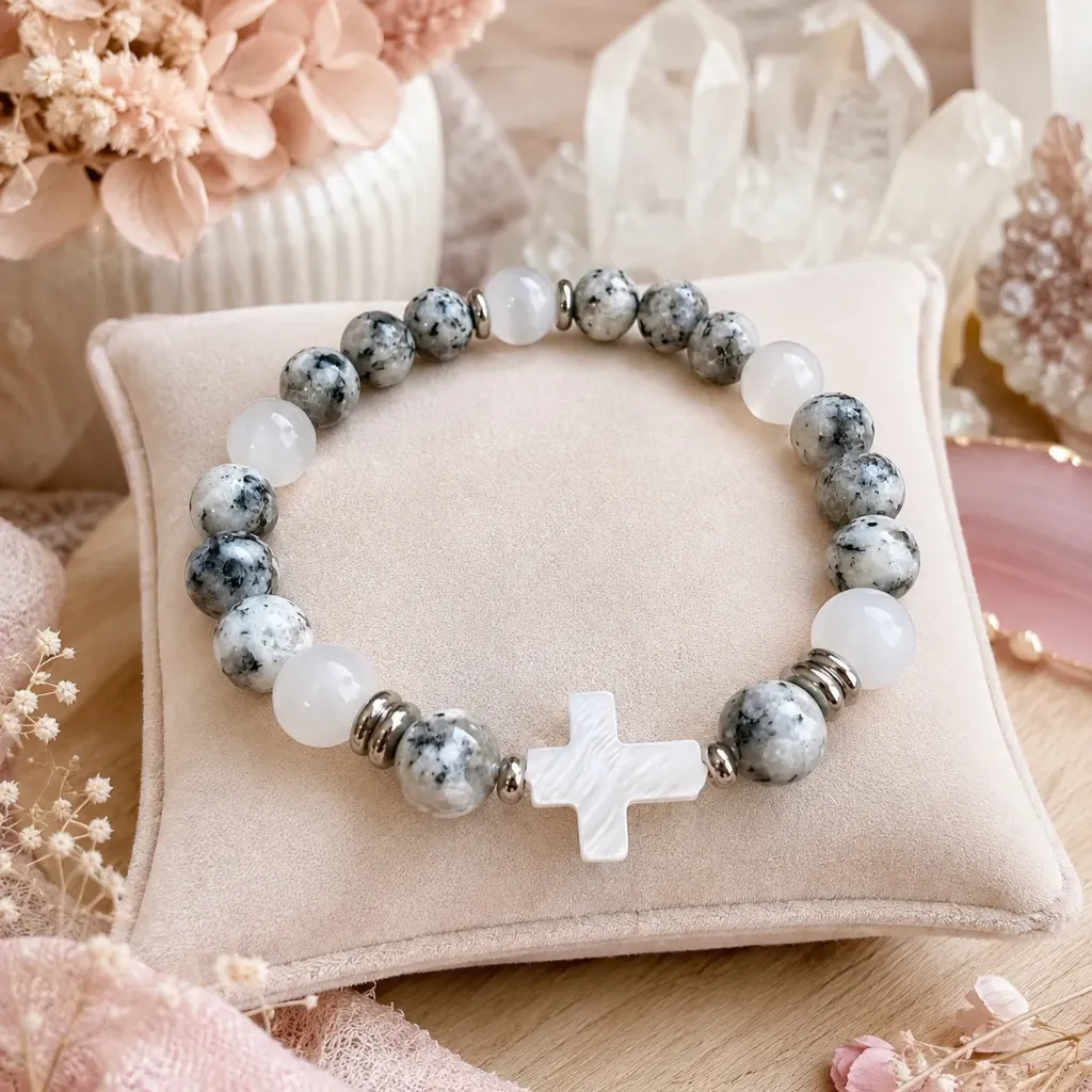 Genuine Gemstone Bracelet ~ Divinity ~ Natural Multi-Crystals (6 po (très petit))
