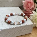 Slimming Support Bracelet in Natural Genuine Stones 8 mm