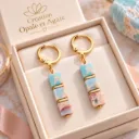 Boucles d’oreilles Harmonie et Stabilité – Pierre naturelle de Shoushan