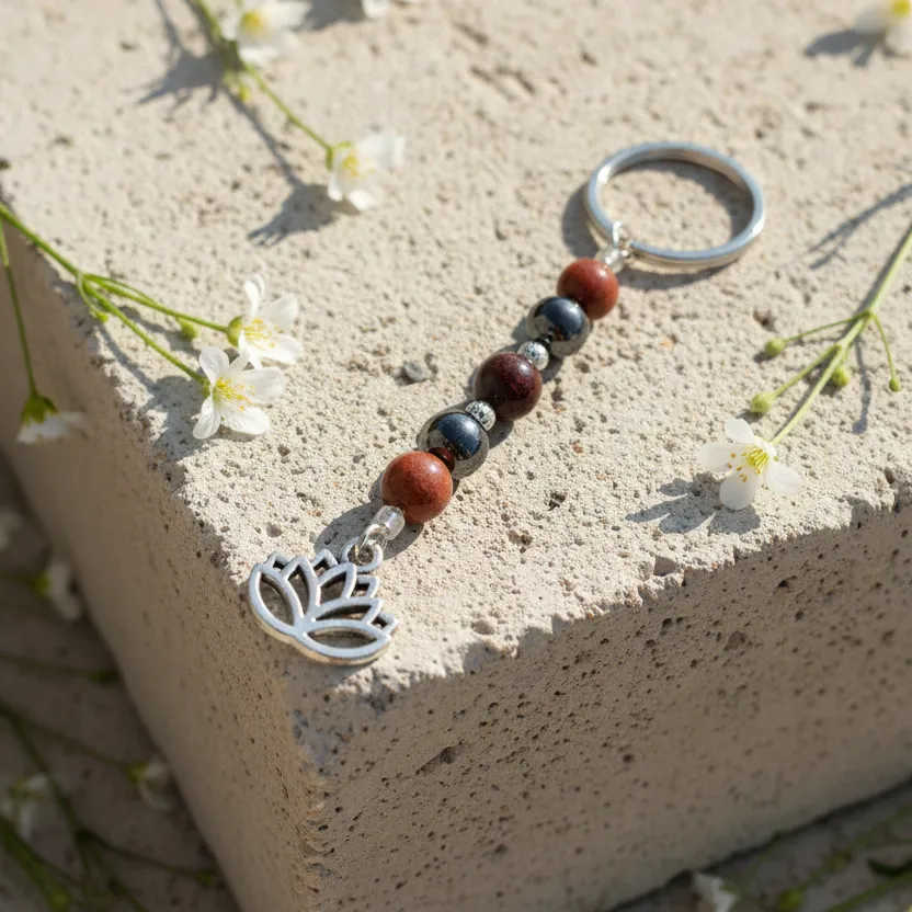 Genuine Semi Precious Stone Keychain ~ Success ~