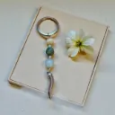 Genuine semi-precious stone keyring ~ Abundance ~