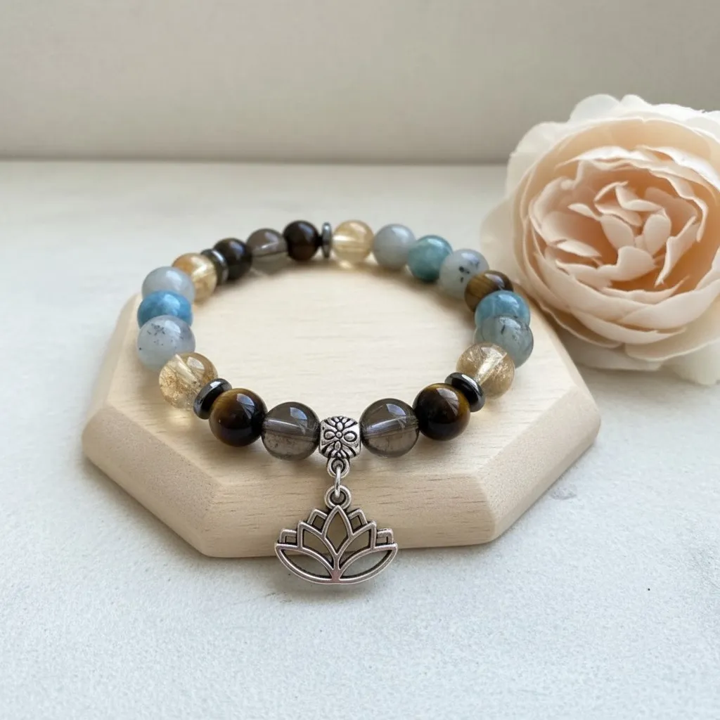 Bracelet perles précieuses véritables TPL ~ Stress et Anxiété ~ (6 po (très petit), Apatite)