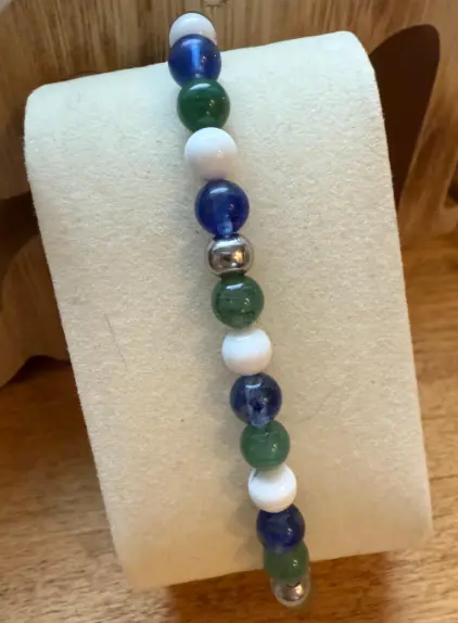 Gemstones Protective bracelet 6 mm ~ Depression ~