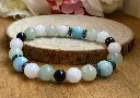 Gemstones Minimalist and delicate bracelet ~ Heart health ~