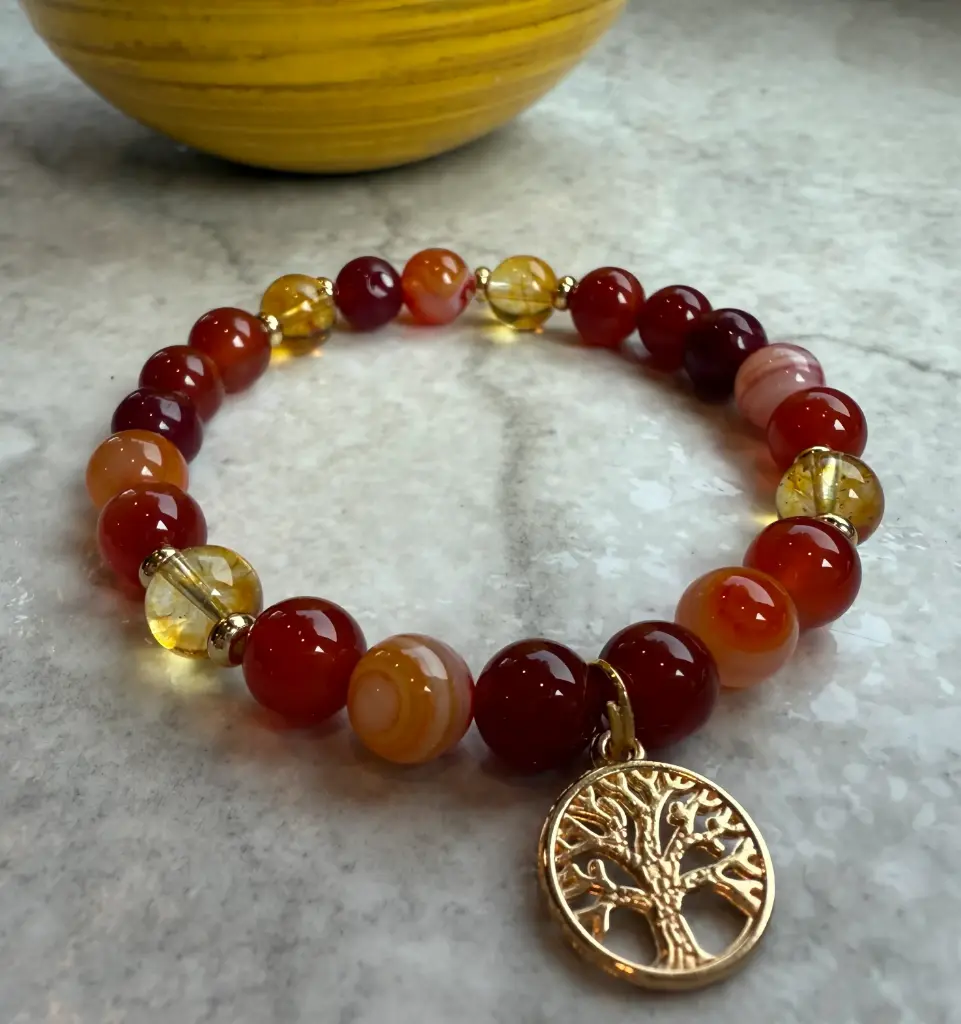 Bracelet en Pierre précieuse naturelle ~ Arbre de vie ~