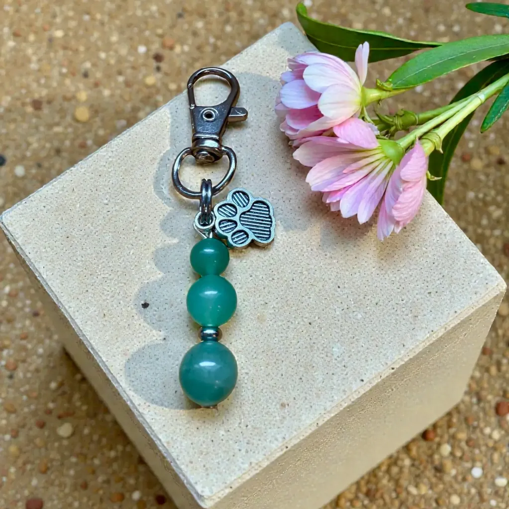 Bijou pour animaux en pierres naturelles ~ Sentiment d'abandon ~