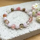 8mm Semi-Precious Stone Bracelet ~ Love ~