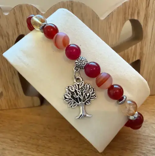 Natural gemstone bracelet ~ Tree of life ~