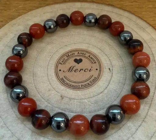 Stretch bracelet in natural semi-precious stones ~ Success ~