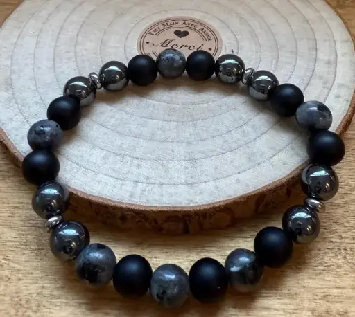 Genuine natural gemstones bracelet ~ The Guardian ~