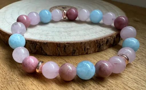 Bracelet en Pierres semi-précieuses ~ Santé Cardiaque ~