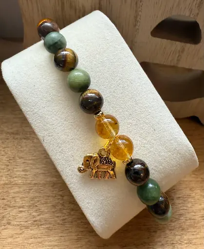 Genuine Natural Gemstone Bracelet ~ Luck and Success ~